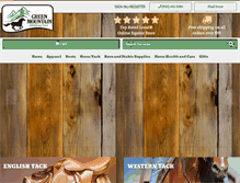 Tablet Screenshot of greenmountainhorse.com